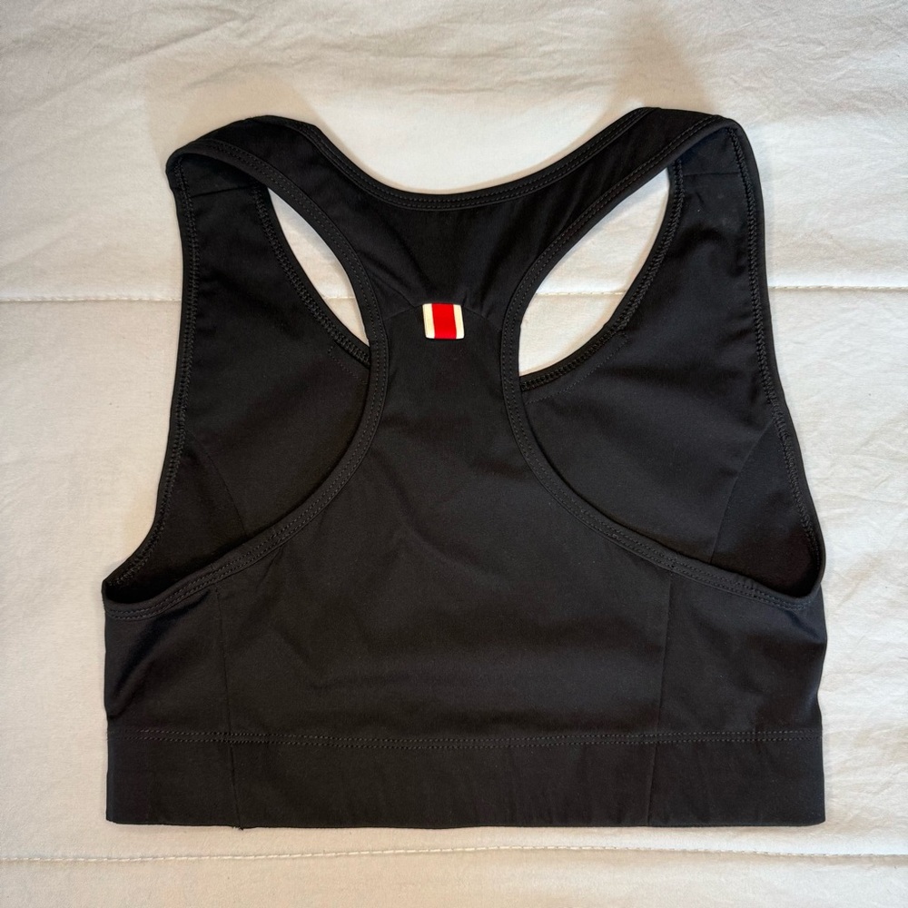 Tracksmith Allston Pocket Bra in Black - Picture 2 of 8
